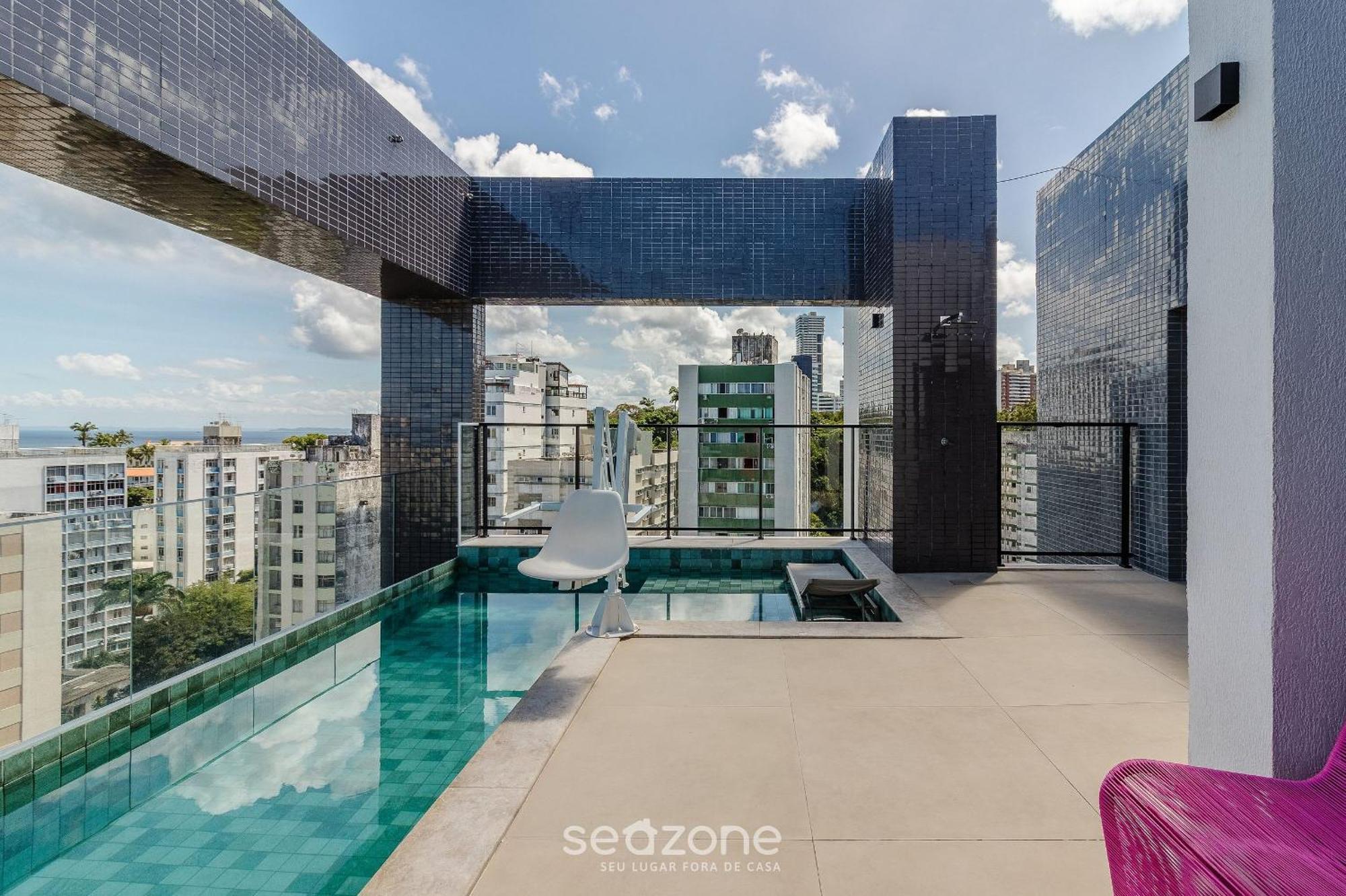 Aptos Charmosos A 450m Da Da Barra Com Rooftop E Vista Mar - Prv Apartamento Salvador