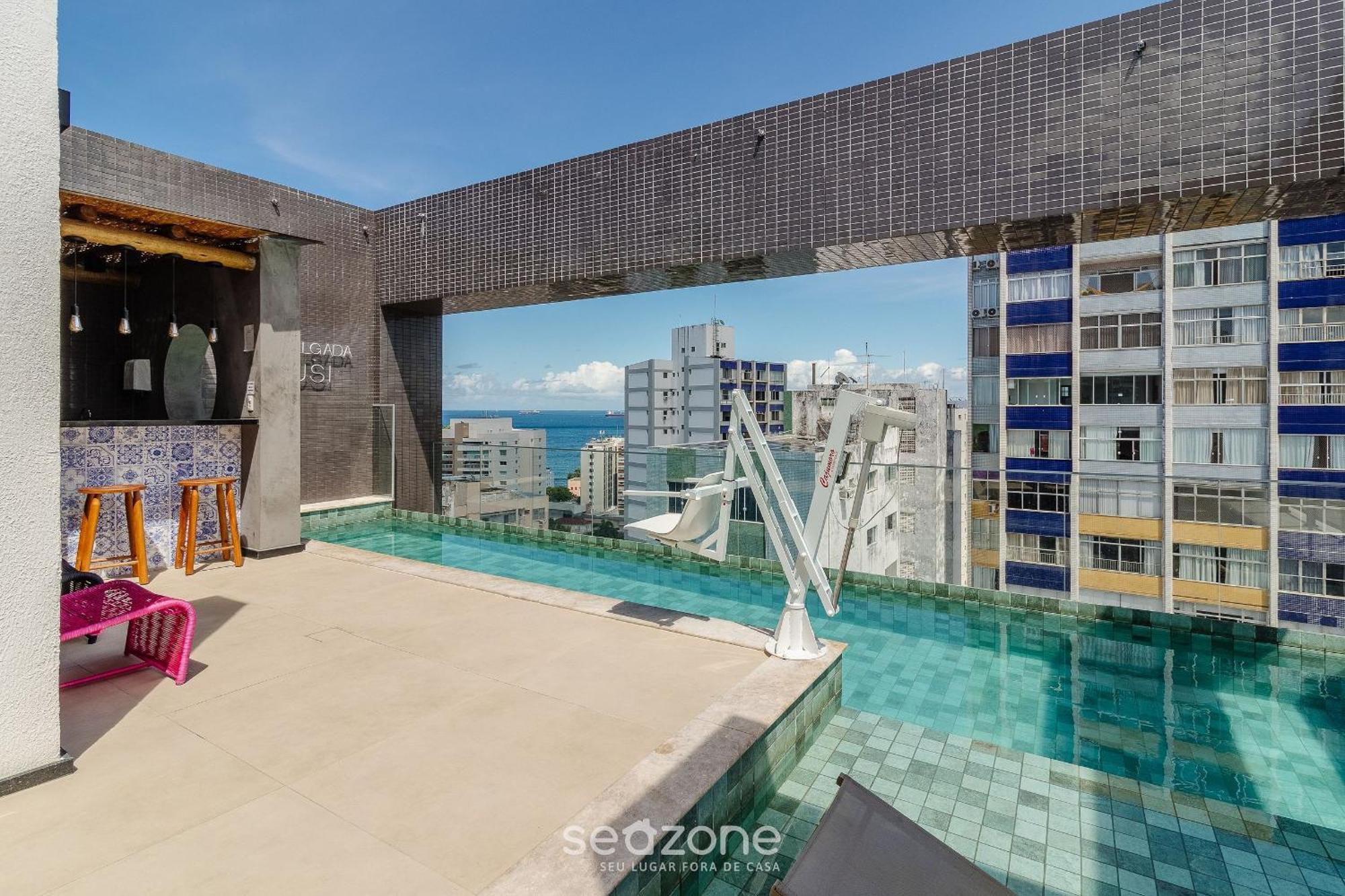 Aptos Charmosos A 450m Da Da Barra Com Rooftop E Vista Mar - Prv * Salvador